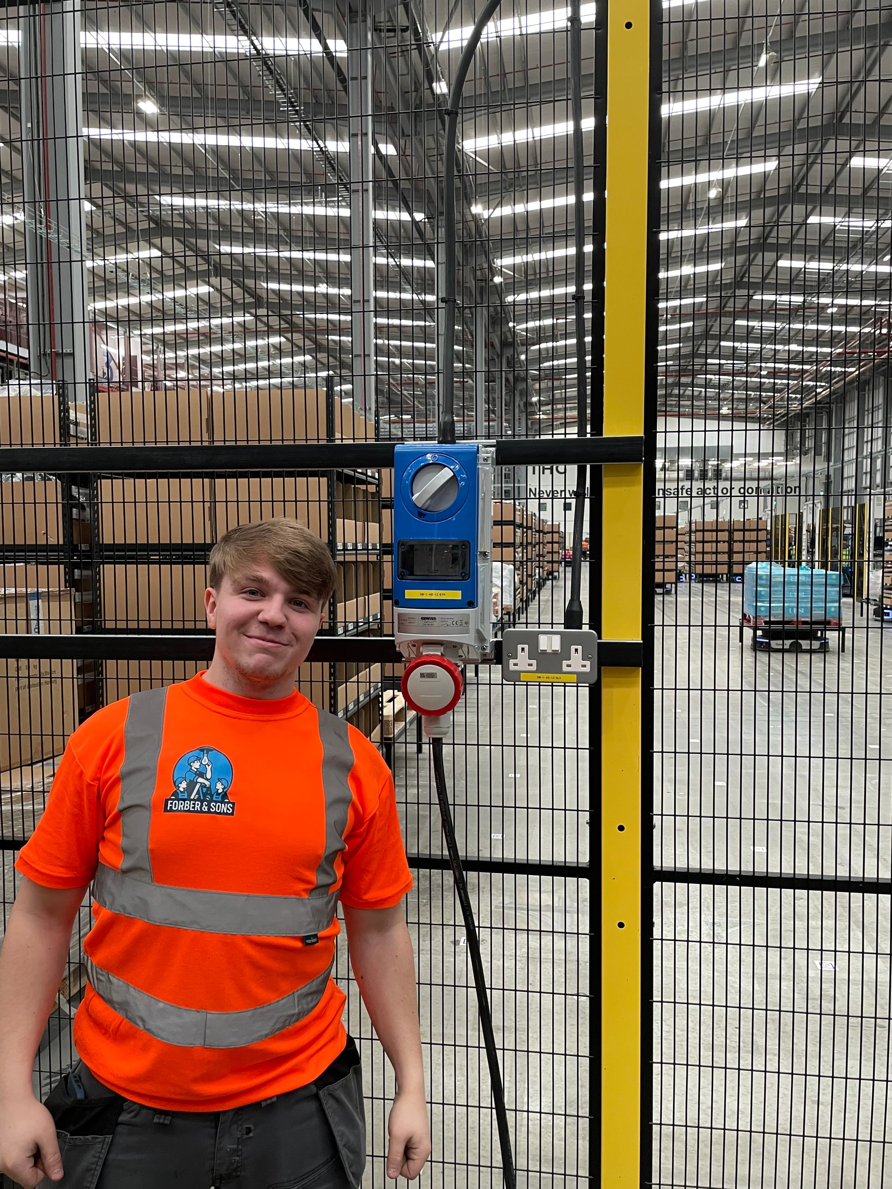 Forber and Sons carrying out commercial electrical work